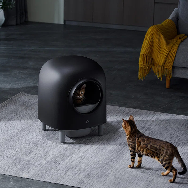 Automatic Smart Cat Litter Box-Black